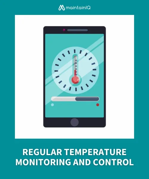 Illustration of a thermometer dial on a tablet screen