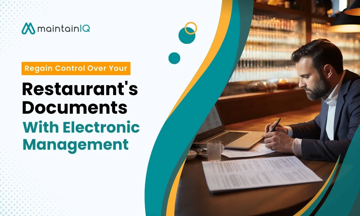 Restaurant documents organized with electronic document management