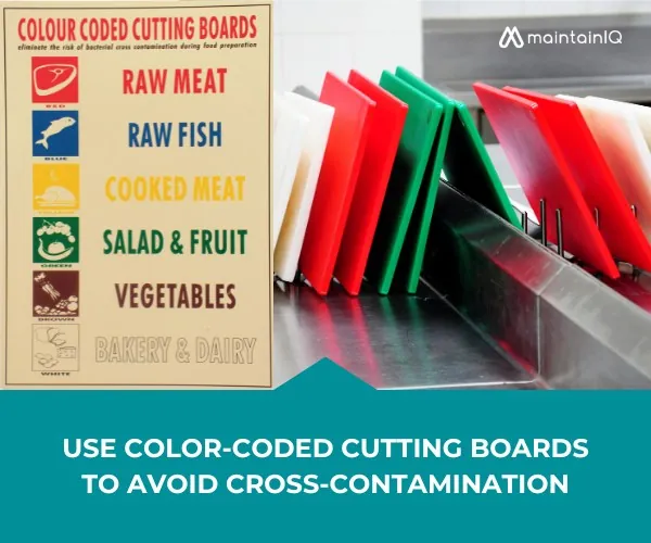 Use Color-Coded Cutting Boards to Avoid Cross-Contamination