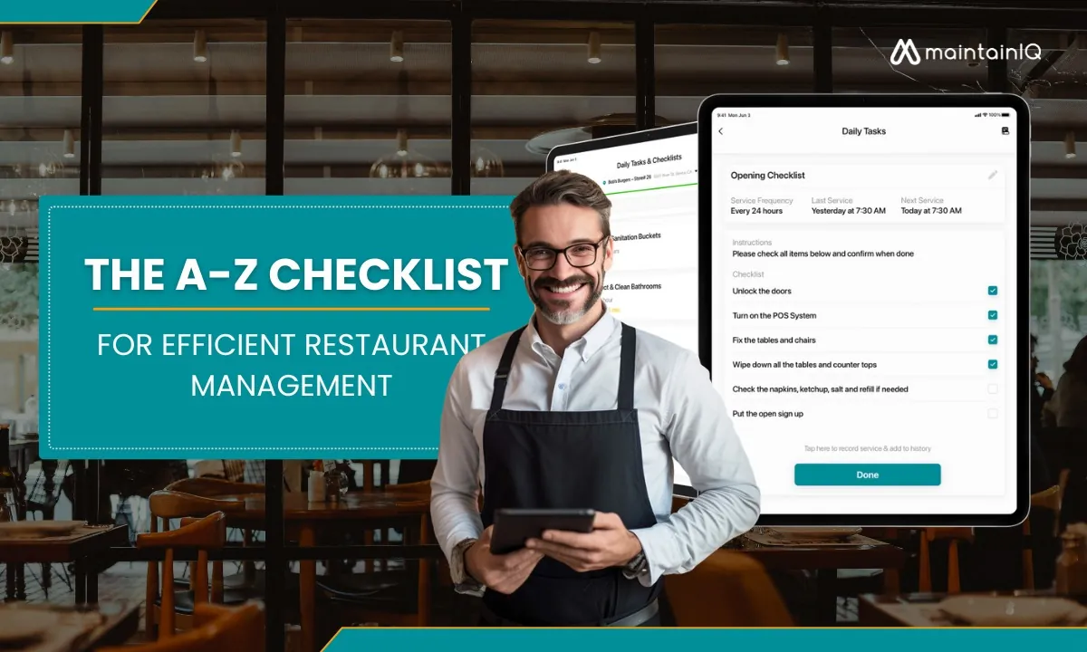 The A-Z Checklist for Efficient Restaurant Management