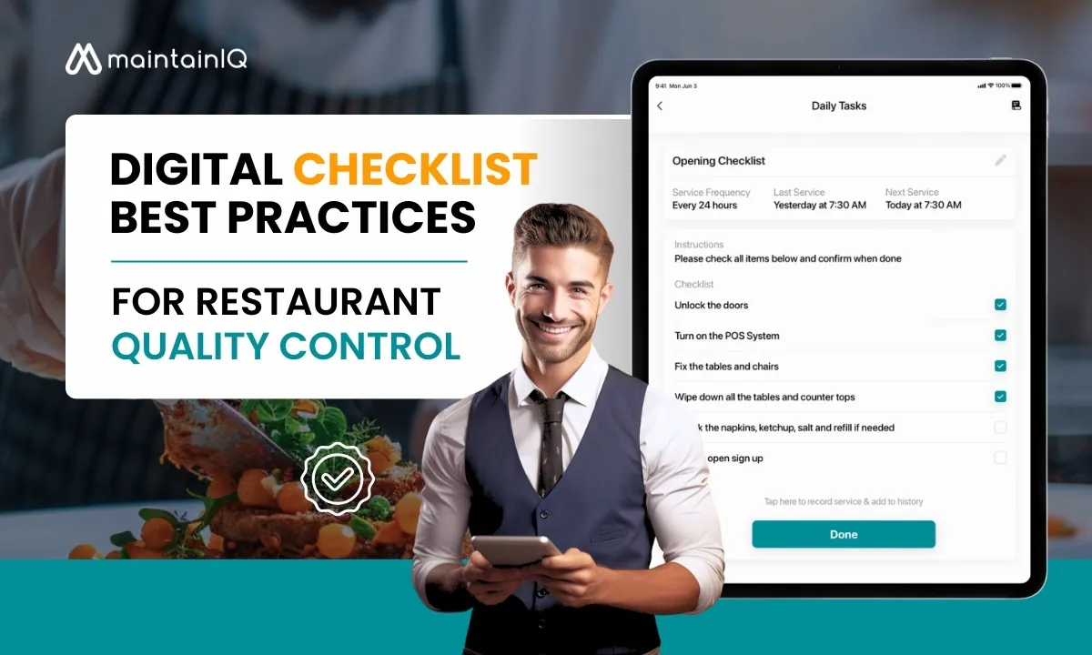 Digital Checklist for Restaurant Quality Control
