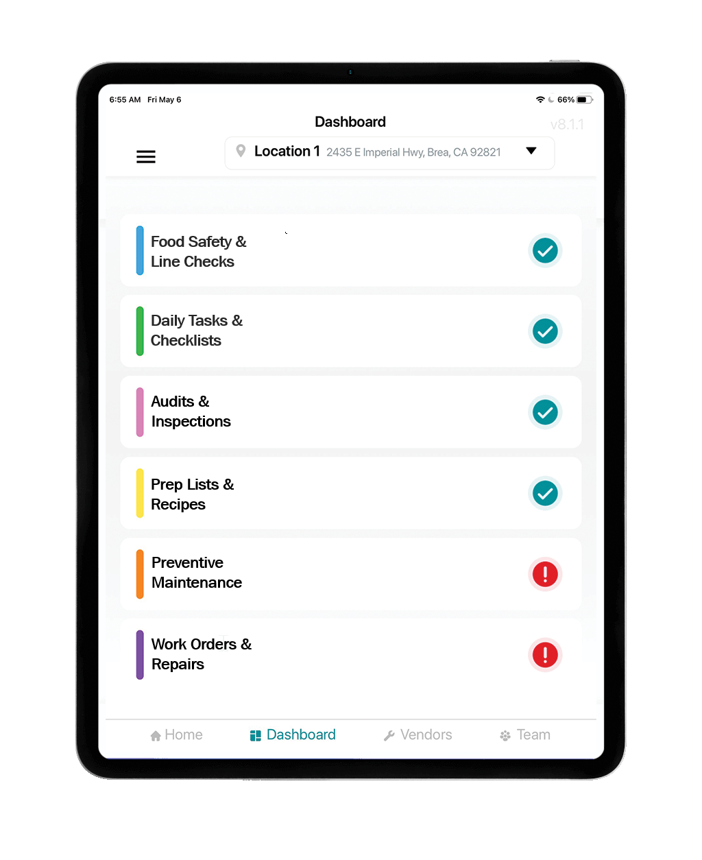 Digital Checklist Dashboard - MaintainIQ