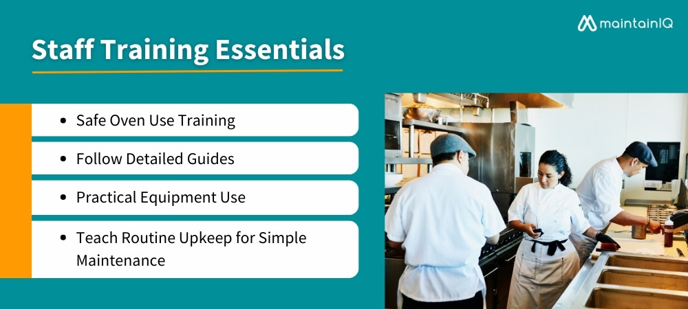 Staff Training Essentials for Maintaining  Ovens