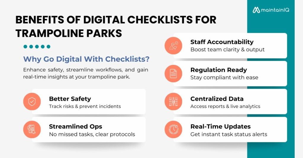 Benefits of Digital Checklists for Trampoline Parks