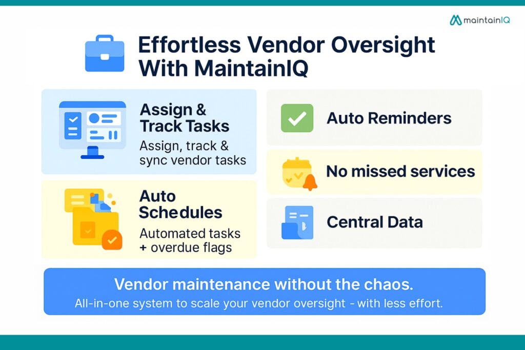How MaintainIQ Makes Vendor Oversight Effortless