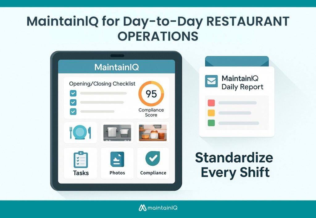MaintainIQ for Day-to-Day Restaurant Operations