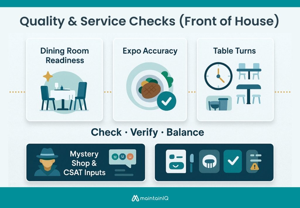 Quality & Service Checks (Front of House)