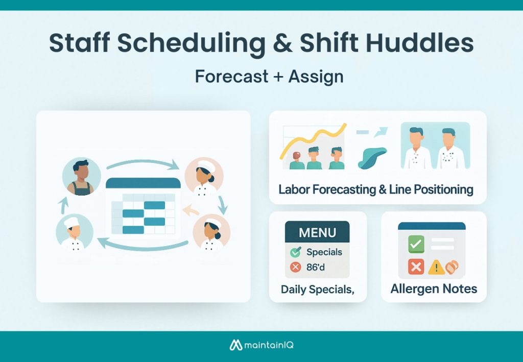 Staff Scheduling & Shift Huddles