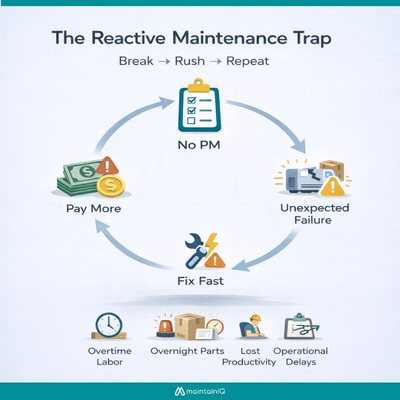 Reactive maintenance trap