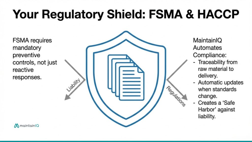 MaintainIQ Supports FSMA and HACCP Compliance in 2026