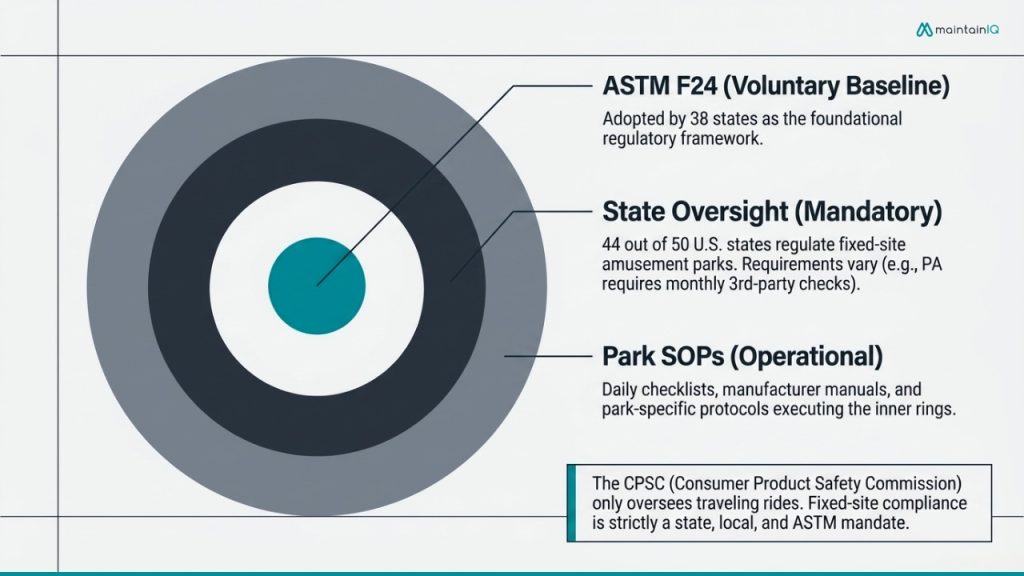 The Regulatory Framework: ASTM F24 and State Oversight