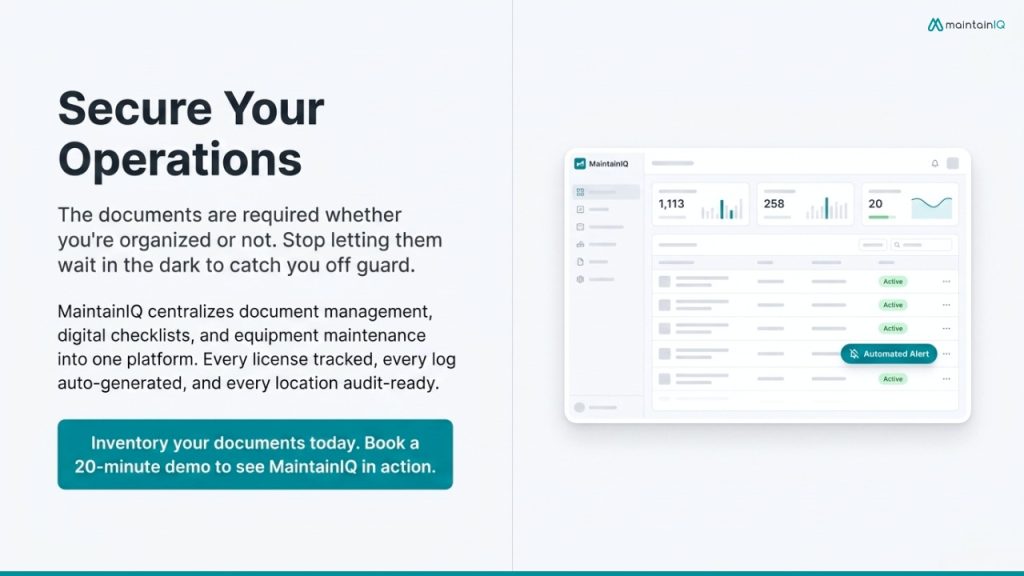 Start by inventorying every document 
