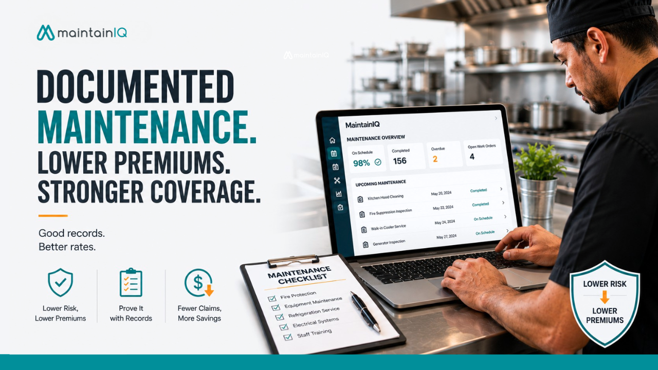 Restaurant Insurance Premiums: How Documented Maintenance Lowers Your Rates