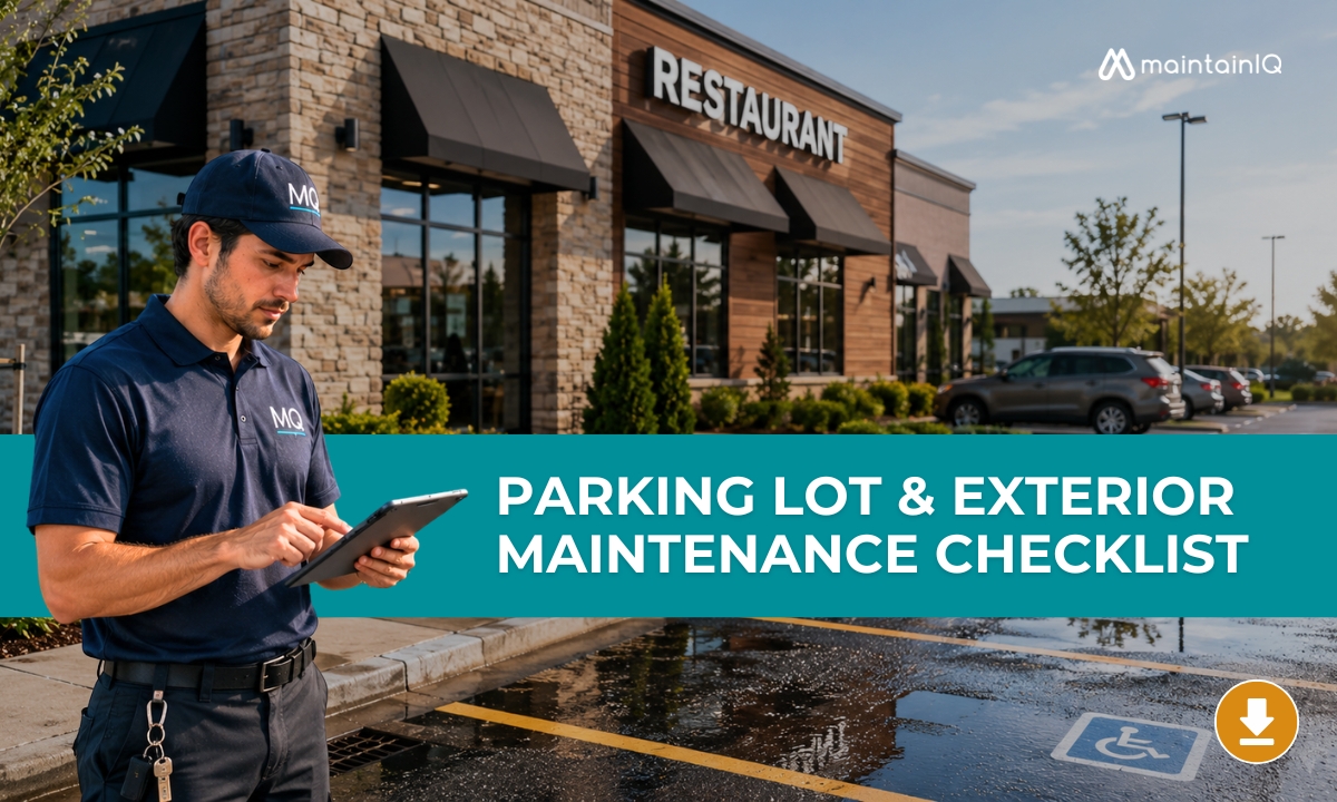 Free Parking Lot & Exterior Maintenance Checklist PDF