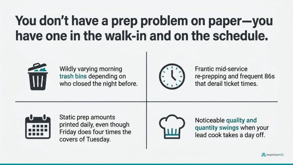 Signs your prep process is leaking money