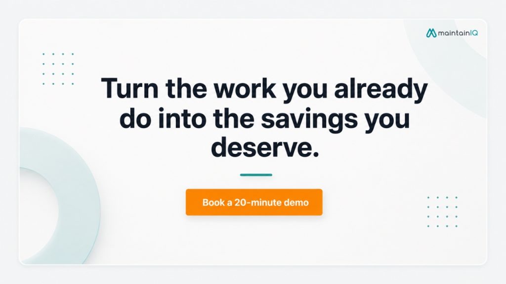 Turning maintenance into a record with MaintainIQ