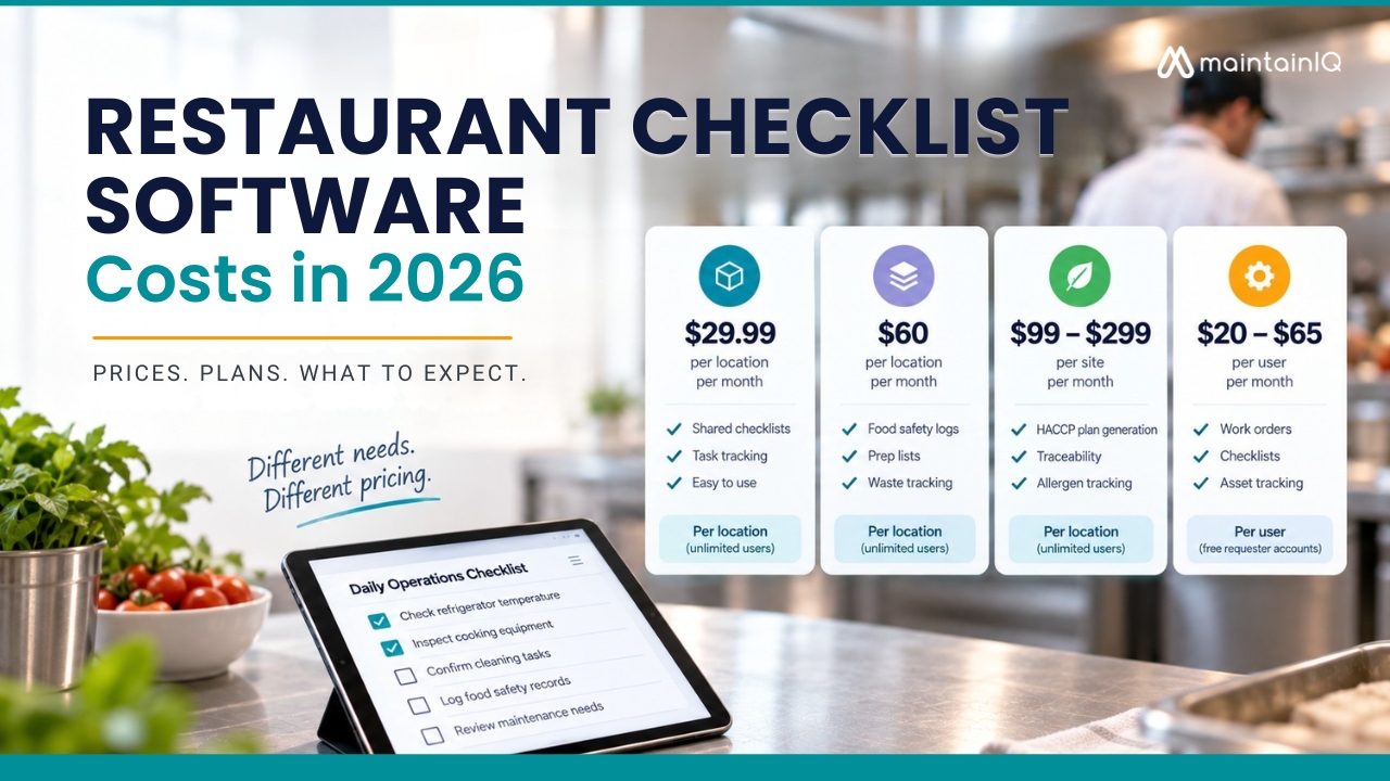 How Much Restaurant Checklist Software Costs in 2026