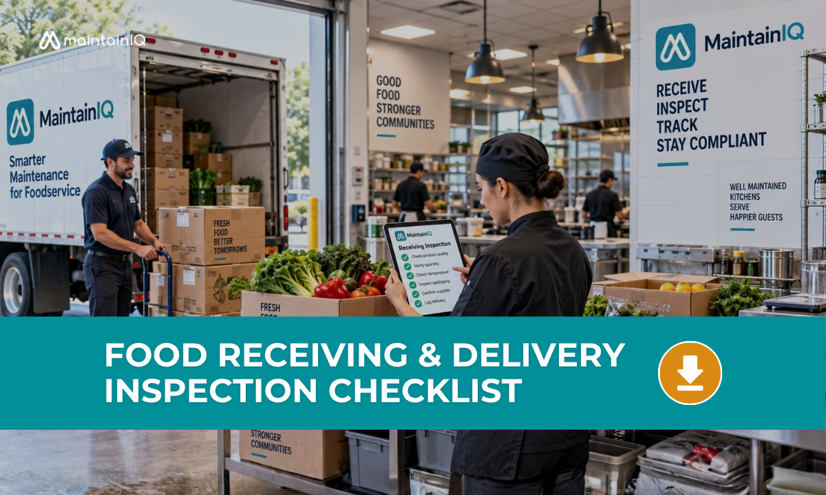 Free Food Receiving & Delivery Inspection Checklist PDF