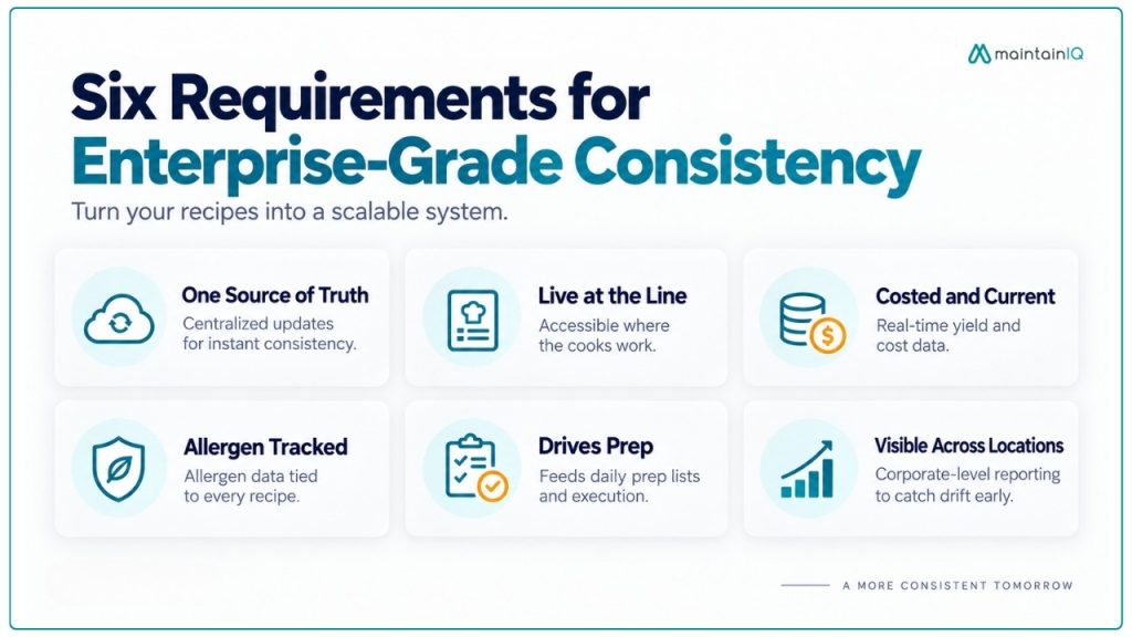 What recipe management at scale actually requires